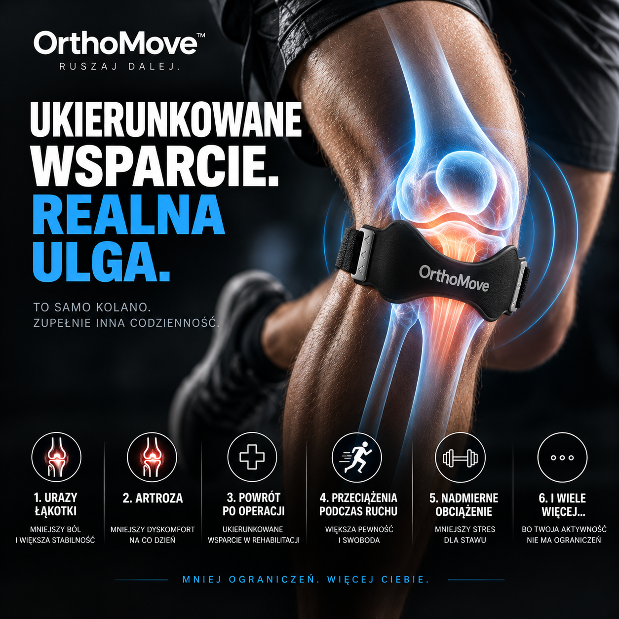 OrthoMove™ – Pasek Stabilizujący Kolano