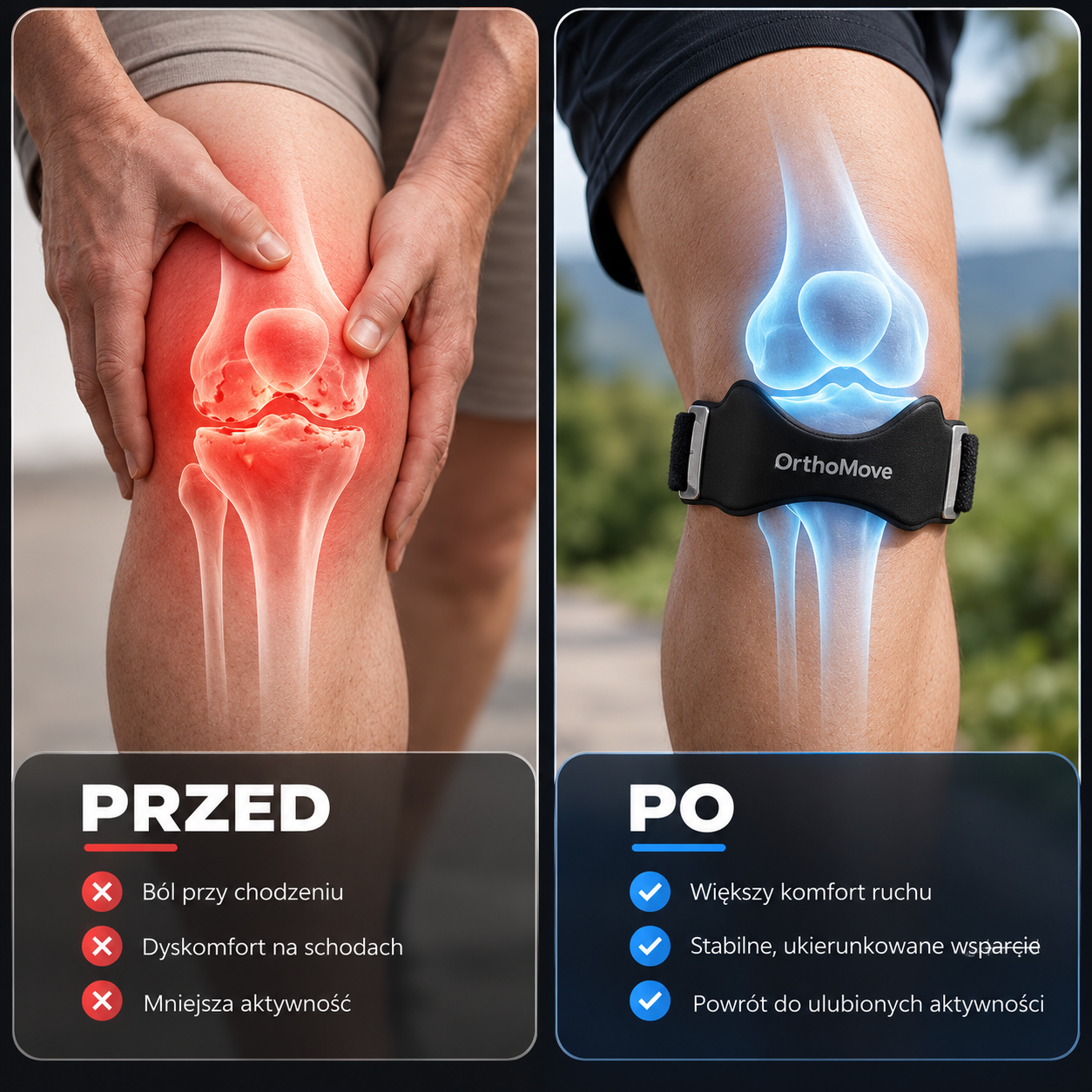 OrthoMove™ – Pasek Stabilizujący Kolano